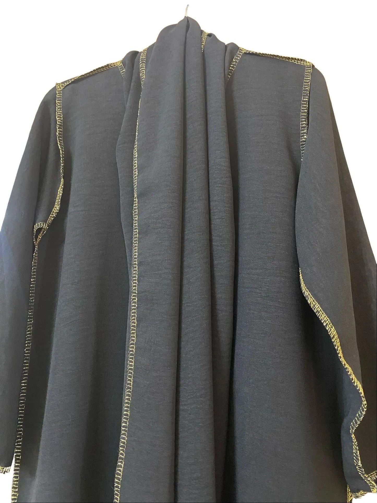 Premium Quality Soft Touch Abaya Dress for Kids – Gold Stitch with Matching Scarf, Perfect for Ramadan & Eid Gift