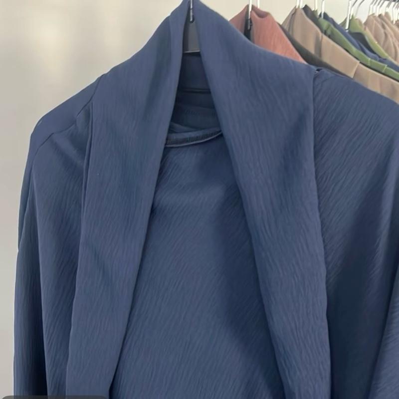 Women's Two-Piece Abaya Khimar Set – Crepe Maxi Dress with Hijab, Elastic Cuffs & Side Pockets  Perfect for Umrah & Everyday Modesty | 56" Standard Size