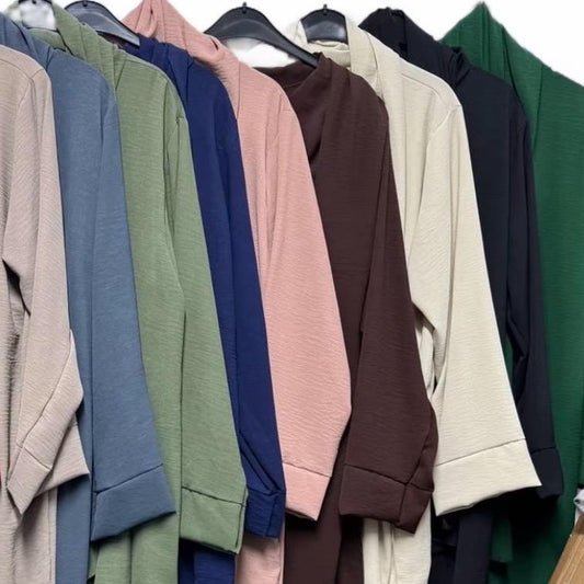 Women's Abaya with Attached Hijab & Pockets – Modest & Practical Islamic Wear