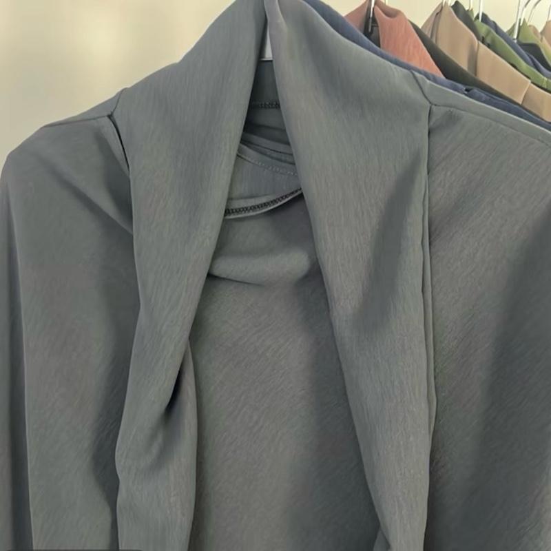 Women's Two-Piece Abaya Khimar Set – Crepe Maxi Dress with Hijab, Elastic Cuffs & Side Pockets  Perfect for Umrah & Everyday Modesty | 56" Standard Size