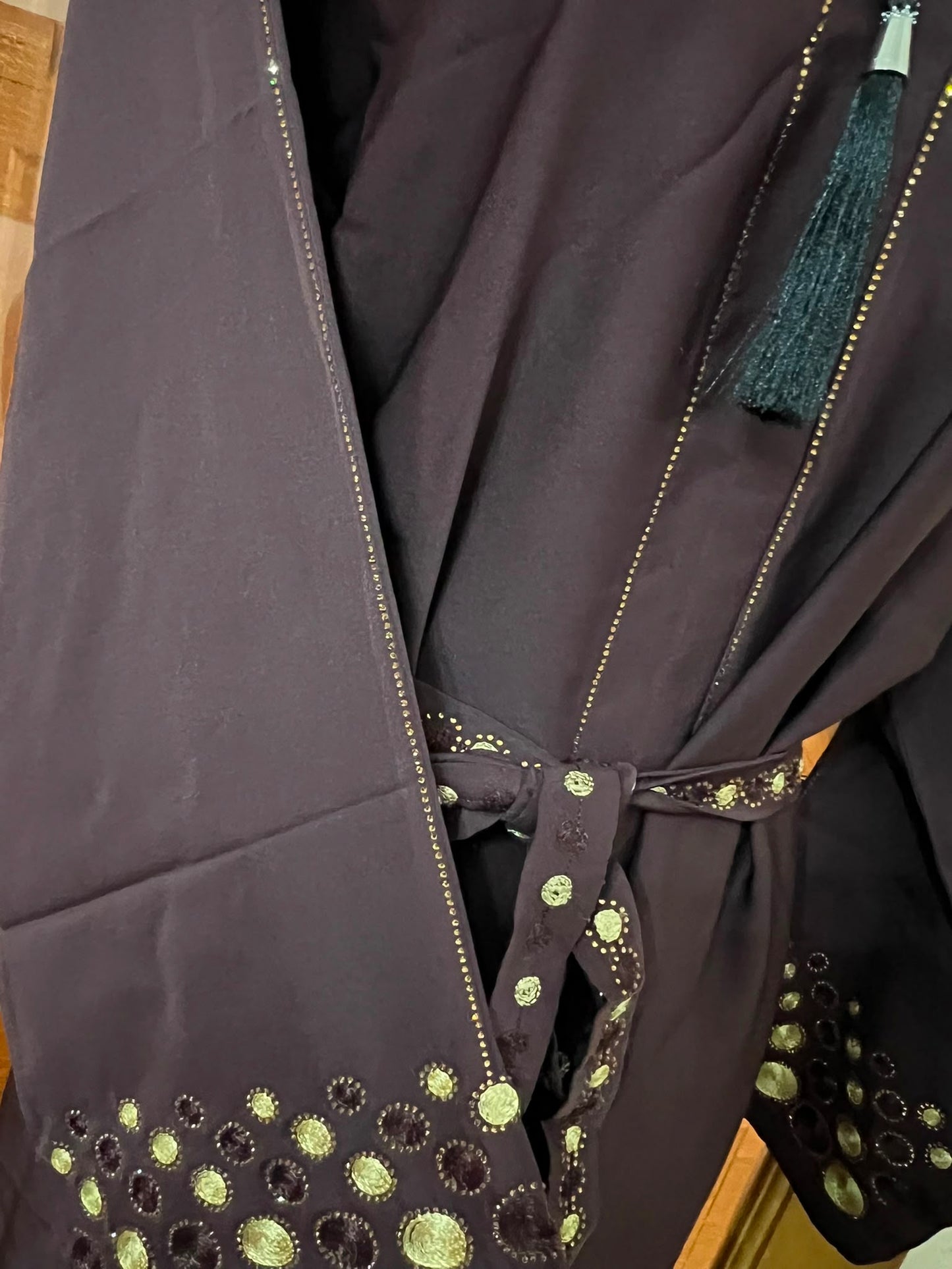 Elegant Abaya with Rich Design Belt - Stylish, Comfortable, and Perfect for Special Occasions | Best Eid Gift & Wear 54" Standard Size