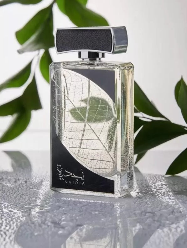 Najdia Silver by Lattafa Perfumes 100ml EDP Arabian Fresh Citrus Musky Perfume Spray