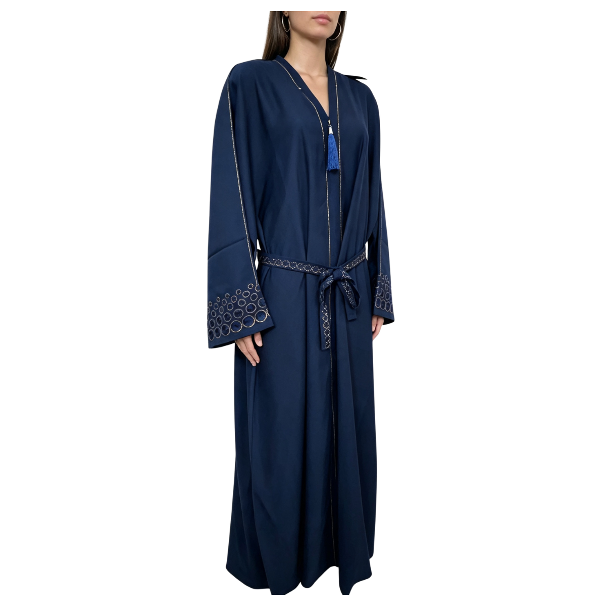 Elegant Abaya with Rich Design Belt - Stylish, Comfortable, and Perfect for Special Occasions | Best Eid Gift & Wear 54" Standard Size