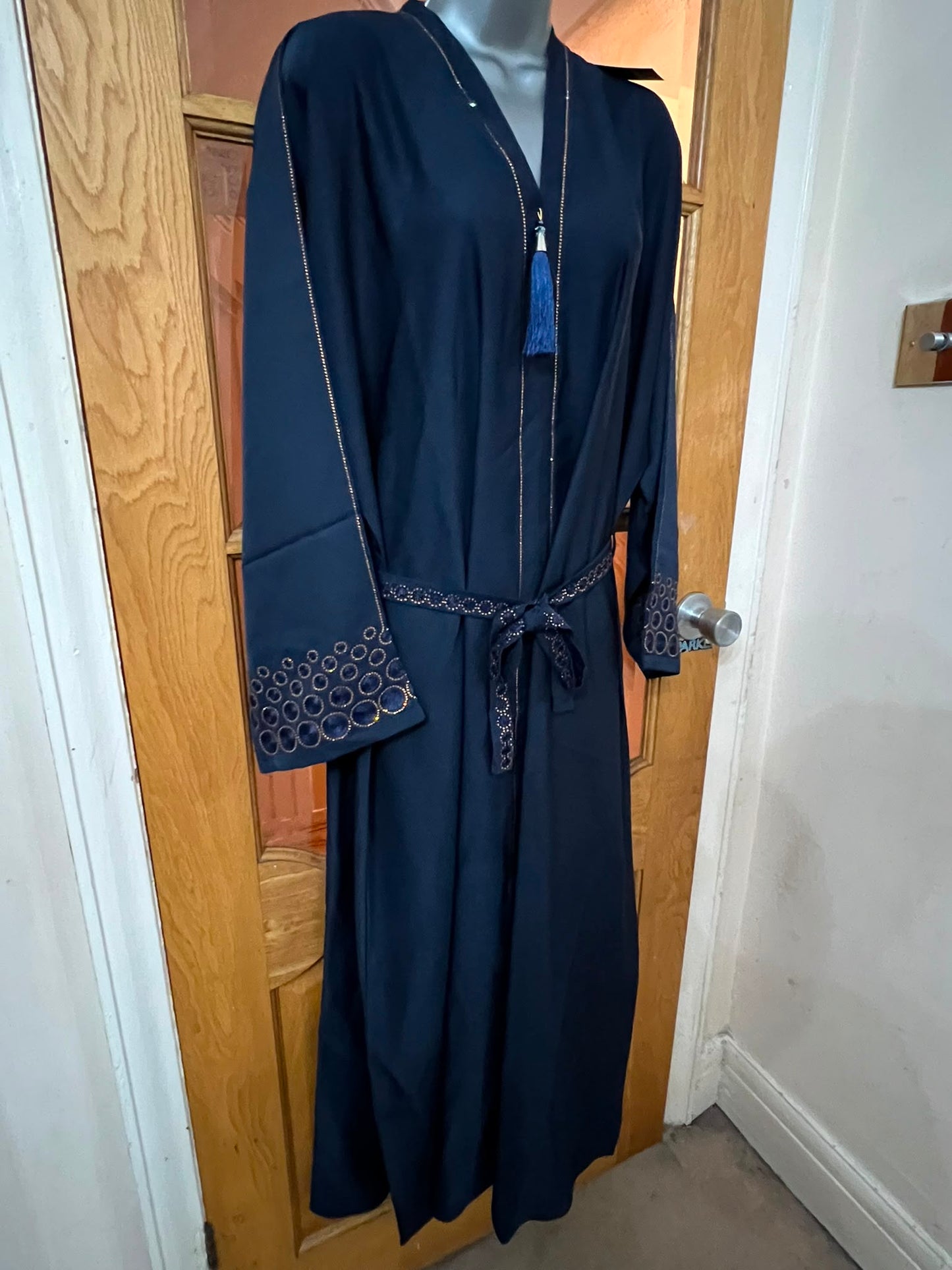 Elegant Abaya with Rich Design Belt - Stylish, Comfortable, and Perfect for Special Occasions | Best Eid Gift & Wear 54" Standard Size