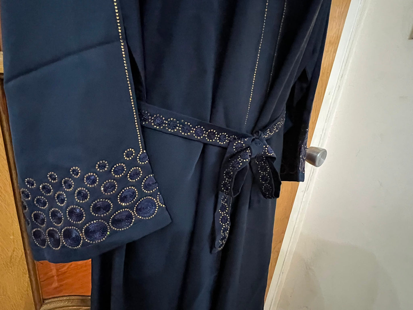 Elegant Abaya with Rich Design Belt - Stylish, Comfortable, and Perfect for Special Occasions | Best Eid Gift & Wear 54" Standard Size