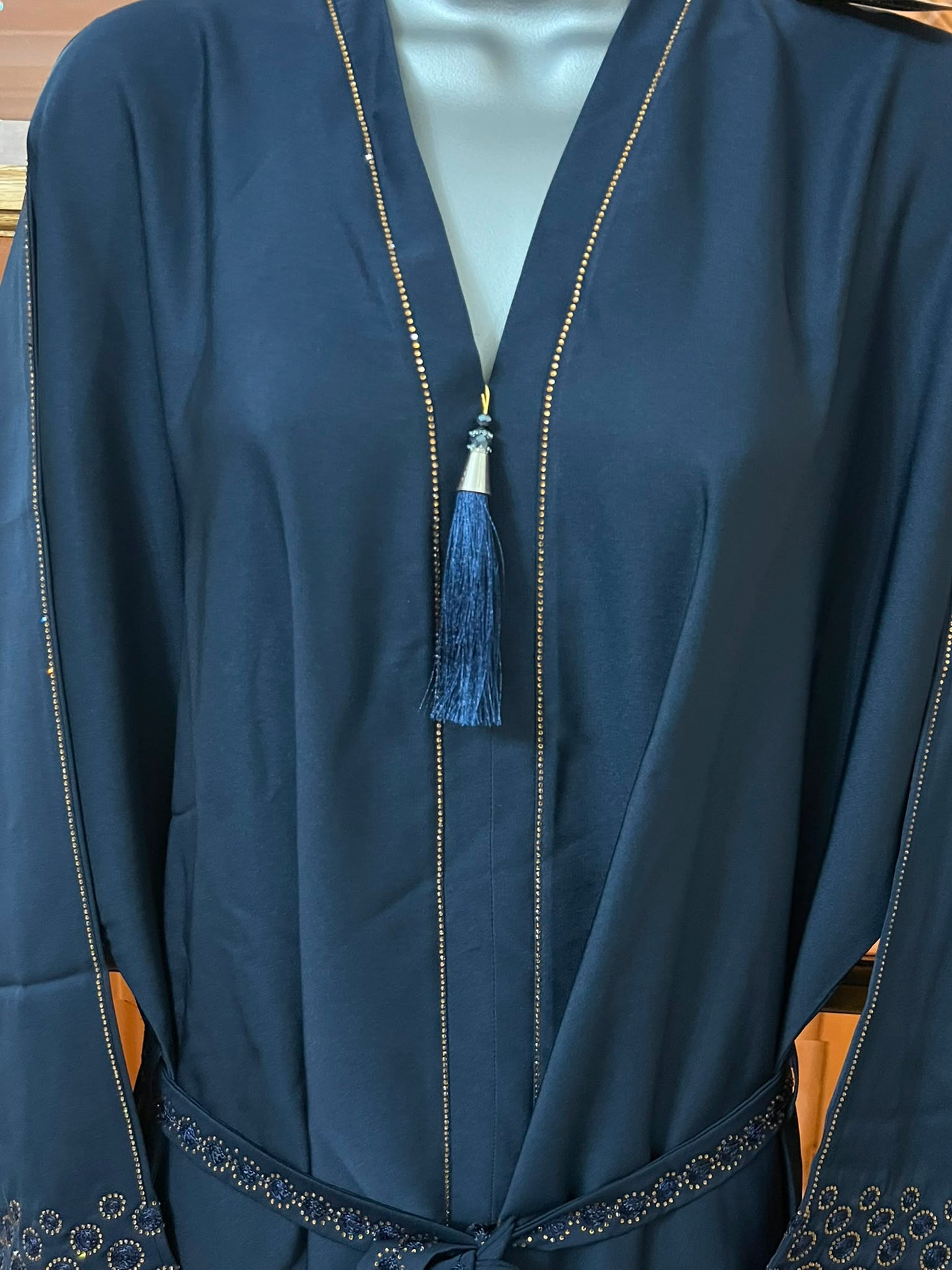 Elegant Abaya with Rich Design Belt - Stylish, Comfortable, and Perfect for Special Occasions | Best Eid Gift & Wear 54" Standard Size