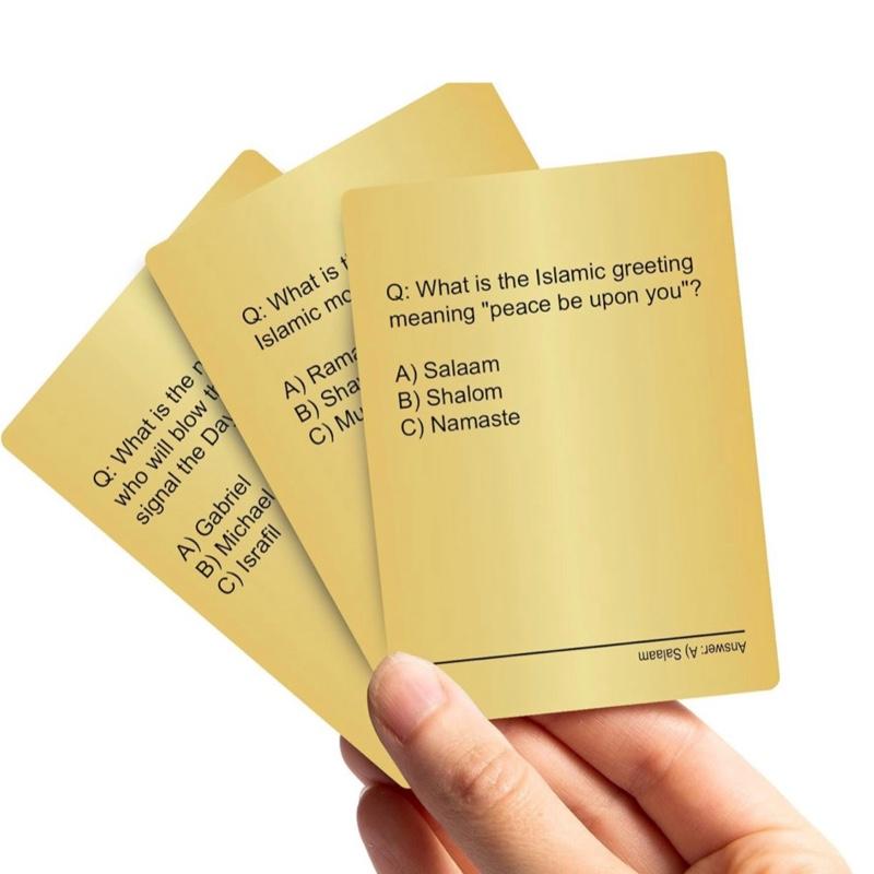 Ramadan & Eid Trivia Card Game – Fun Family & Friends Challenge | Perfect Eid Mubarak Party Gift!