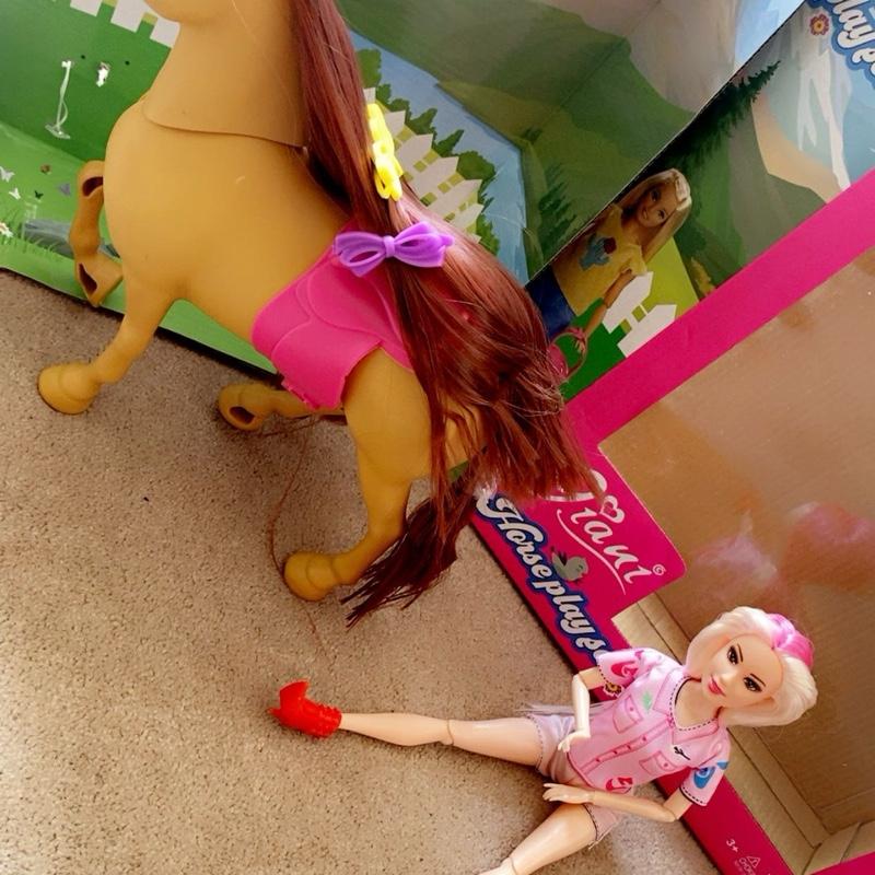 Giani Doll & Horse Play Set – Brown Horse Design with Brush & Accessories | Perfect Gift for Imaginative Play