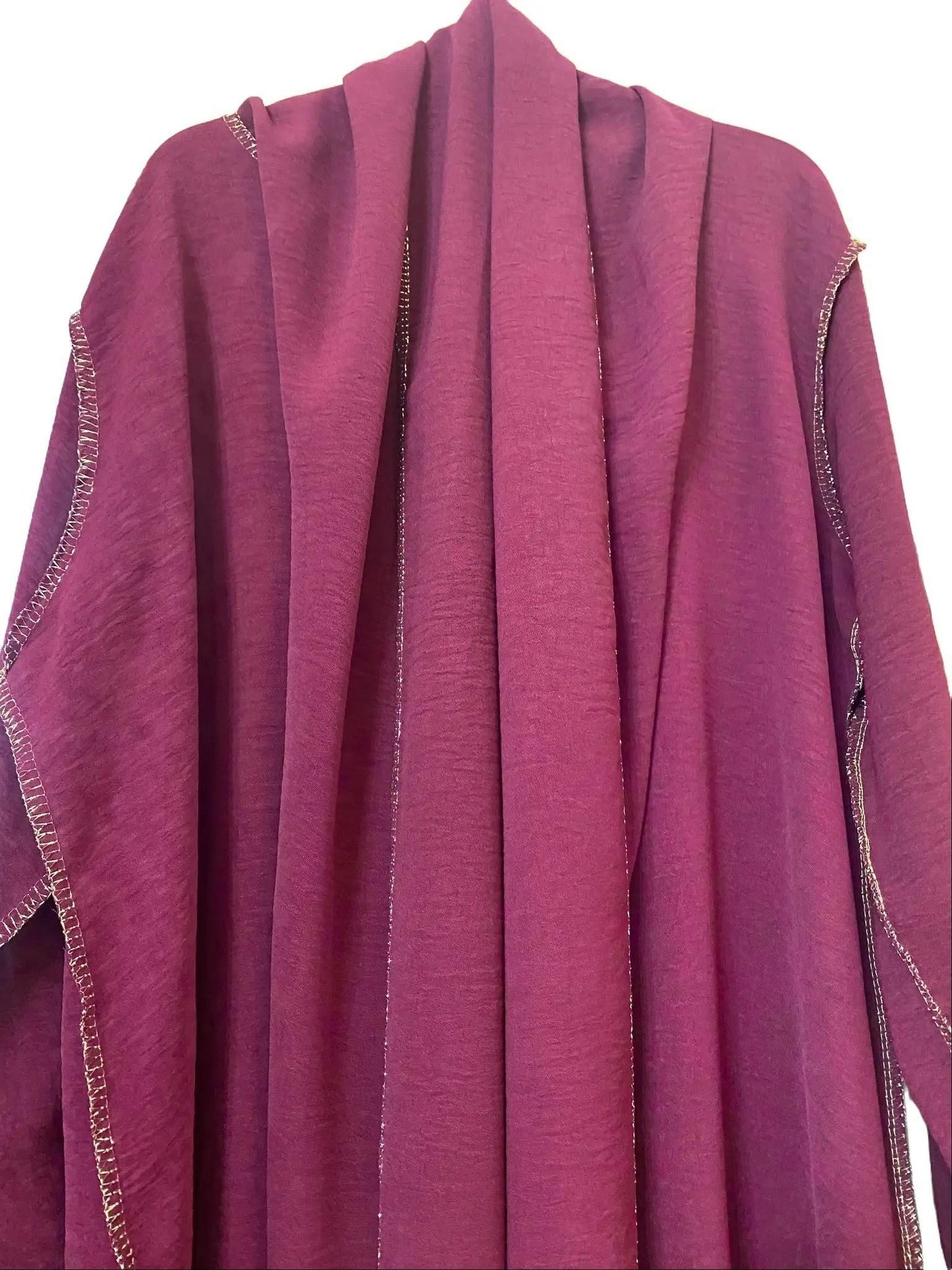 Premium Quality Soft Touch Abaya Dress for Kids – Gold Stitch with Matching Scarf, Perfect for Ramadan & Eid Gift