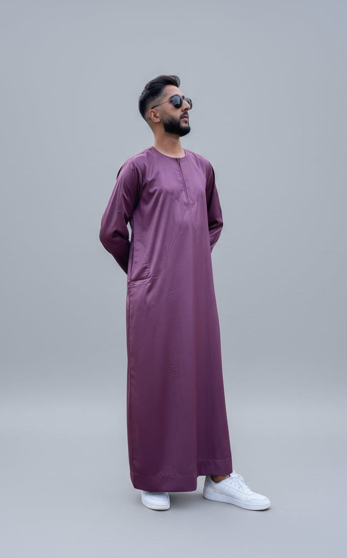 Luxurious Burgundy Thobes & Jubba for Men