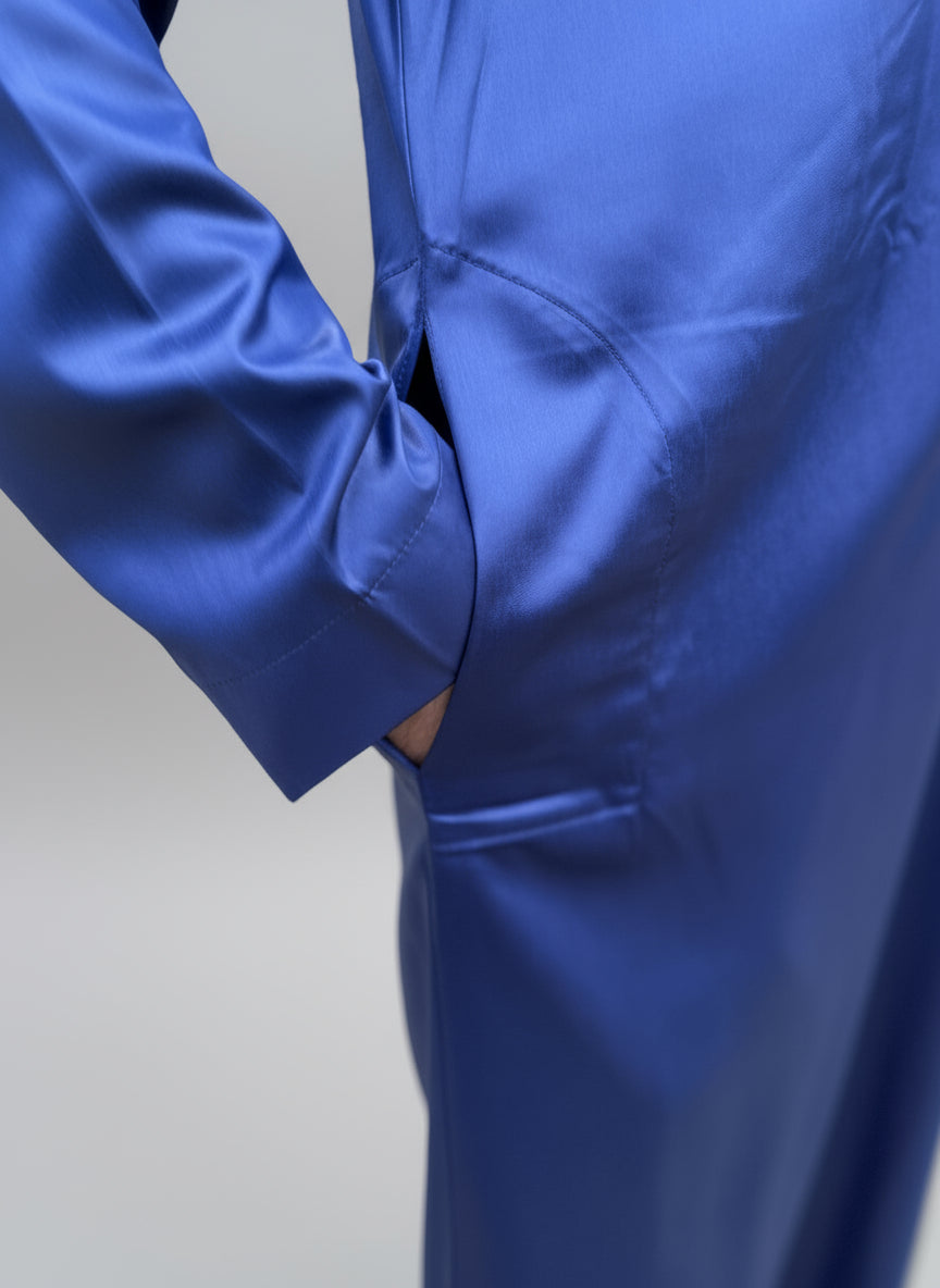 Luxurious Dark Blue Thobes & Jubba for Men