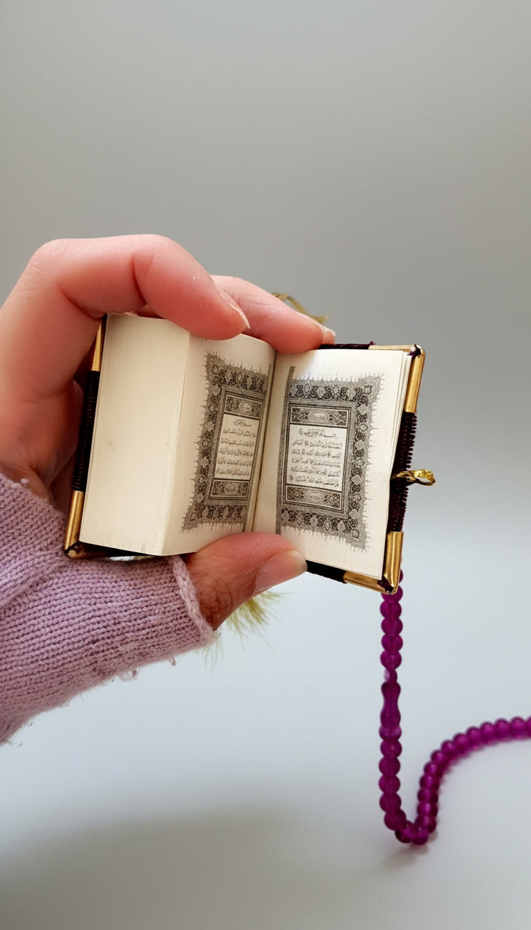 Mini Quran & Matching Tasbeeh prayer beads