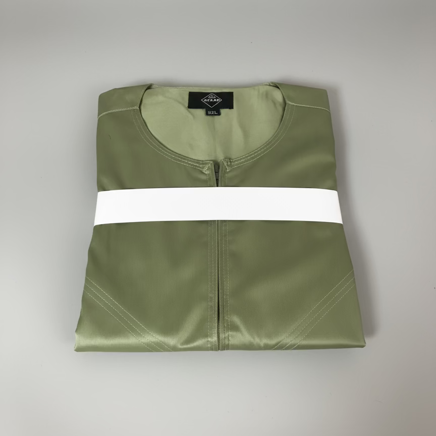 Premium Olive Green Men’s Traditional Islamic Jubba Thobe – Crafted for Elegance and Faith
