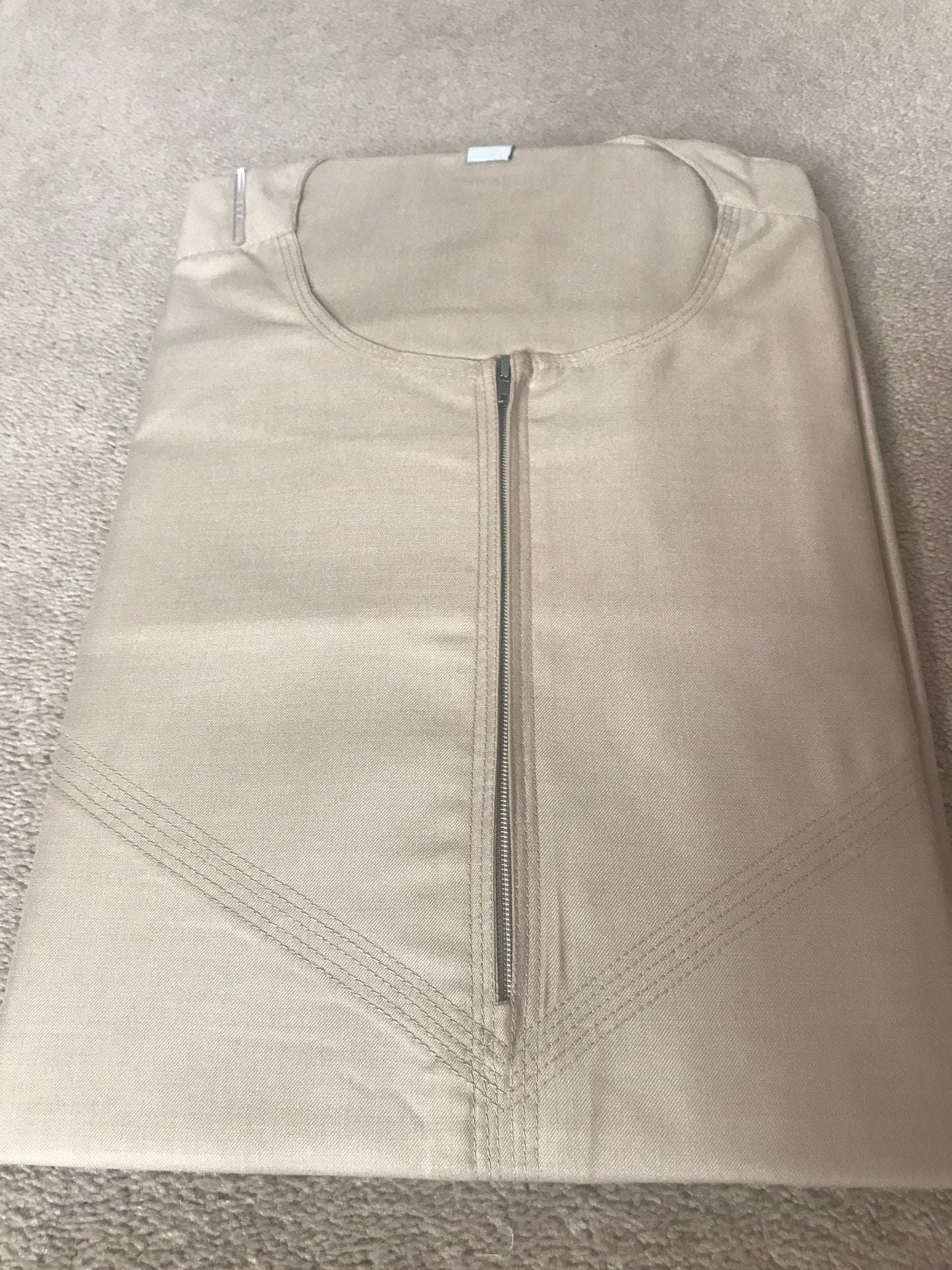 Premium Beige Plain Cotton Thobe for Men – Soft, Durable & Sophisticated