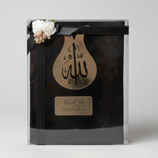 Velvet Yaseen Dua book gift box Ramadan Mubarak