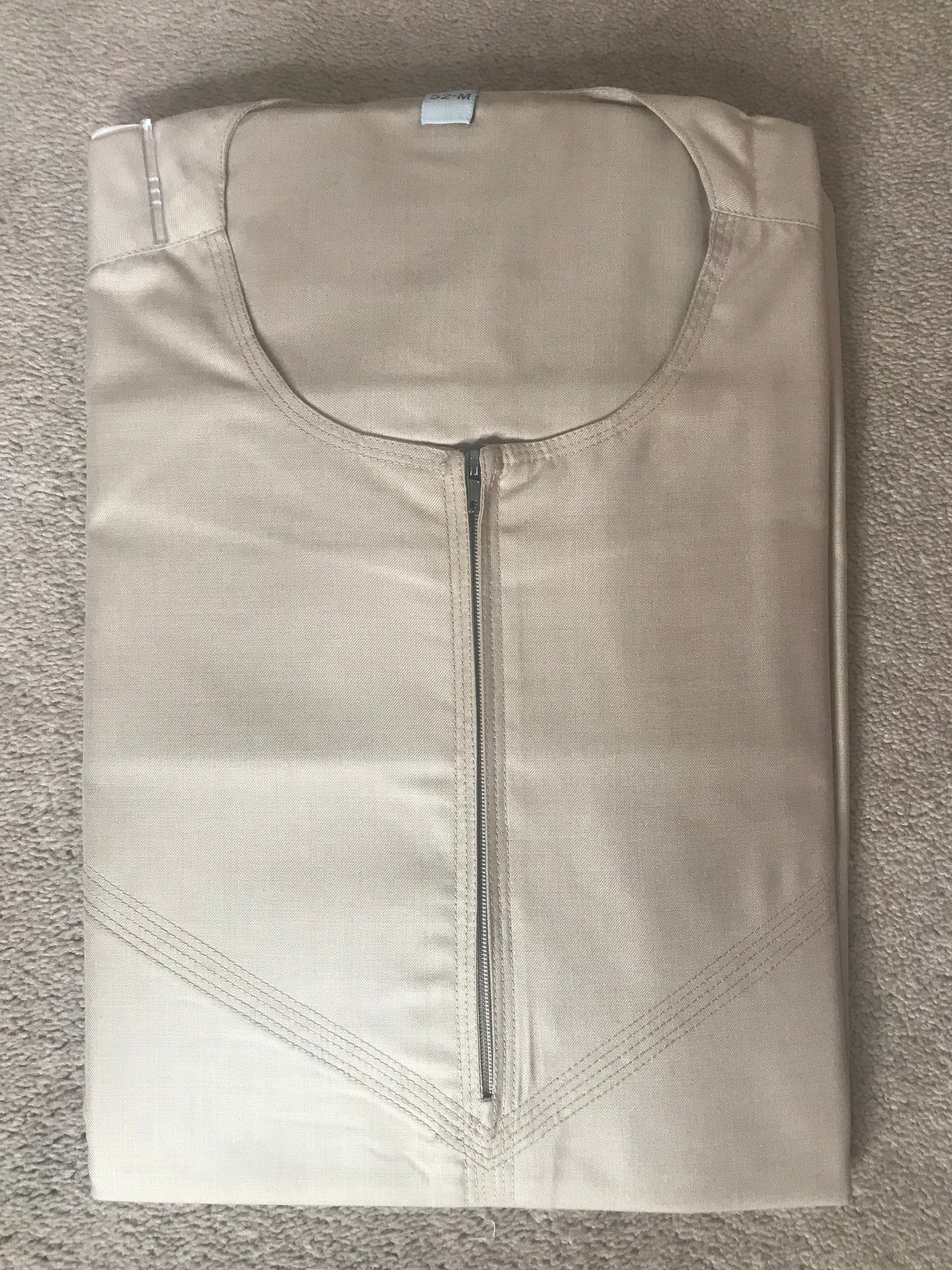 Premium Beige Plain Cotton Thobe for Men – Soft, Durable & Sophisticated
