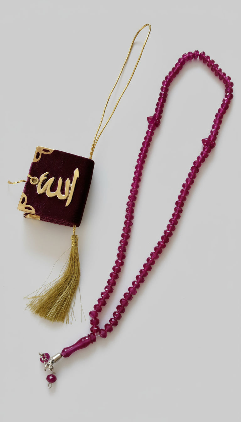 Mini Quran & Matching Tasbeeh prayer beads