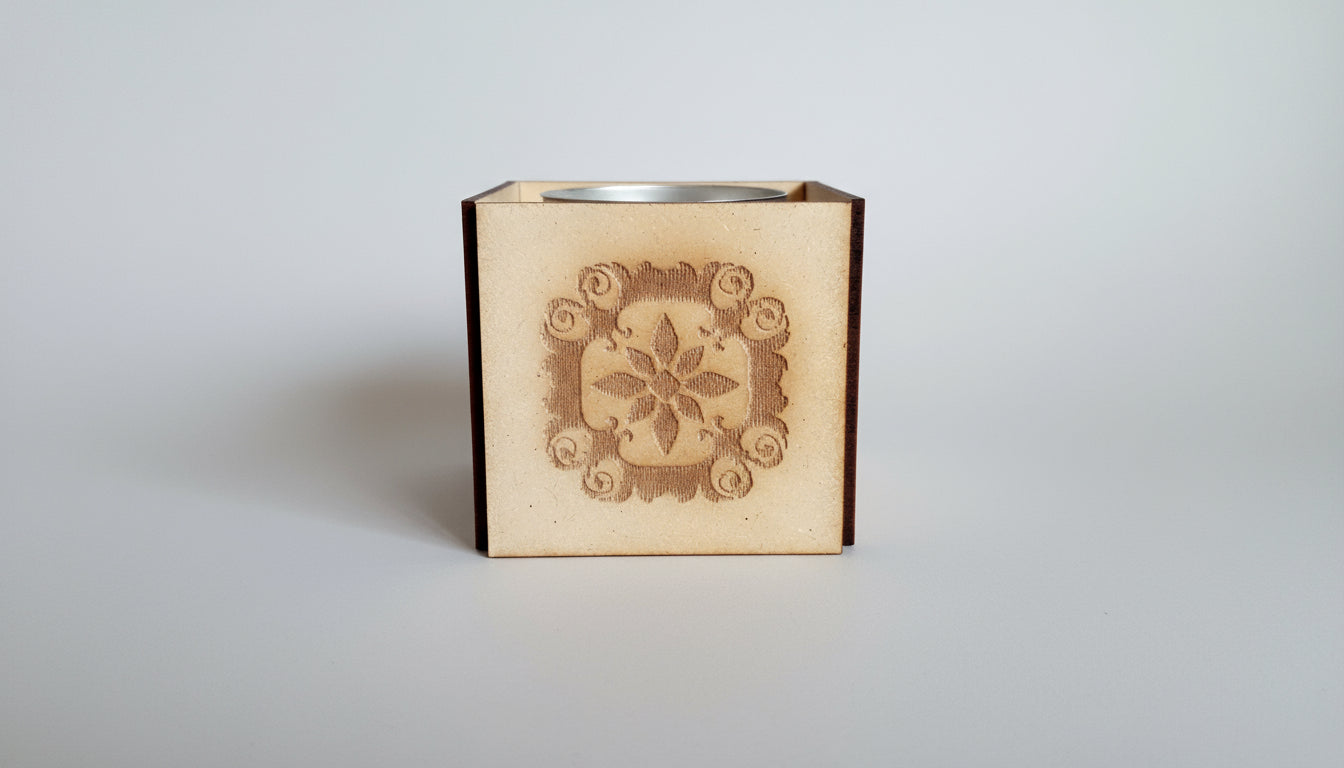 Candle holder Ramadan Mubarak wooden gift